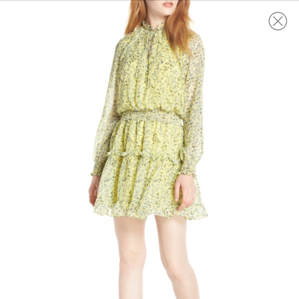 Emma floral print ruffle dress